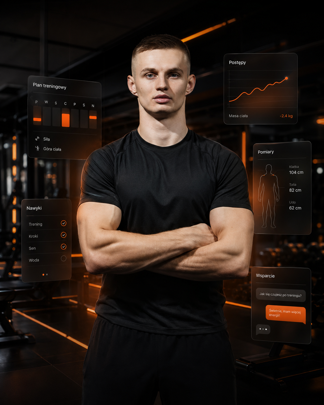 Norbert Lisiewski podczas treningu